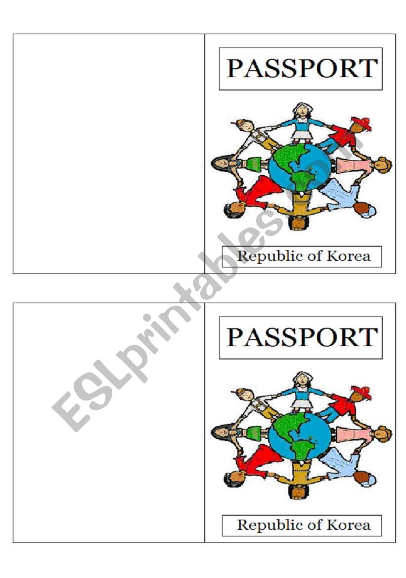 Passport worksheet