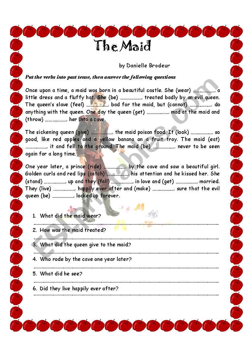 The maid story worksheet