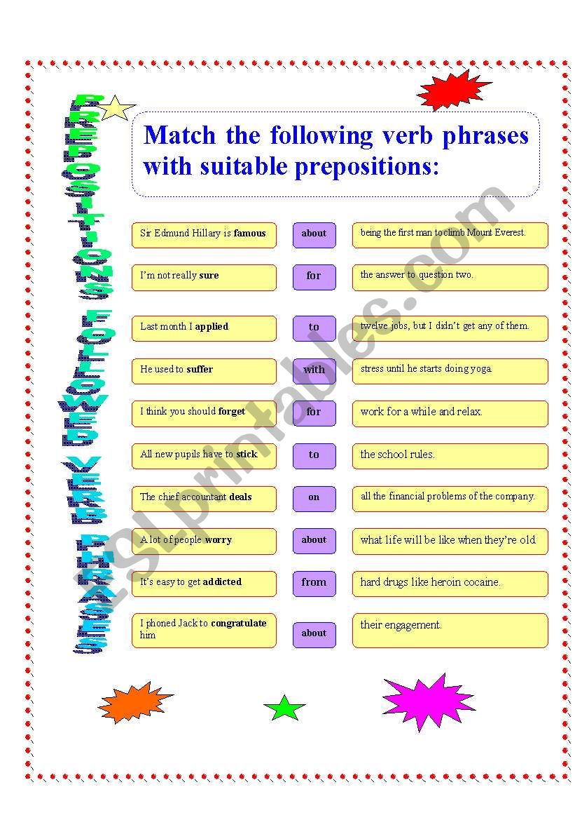 PREPOSITIONS FOLLOWED VERB PHRASES.