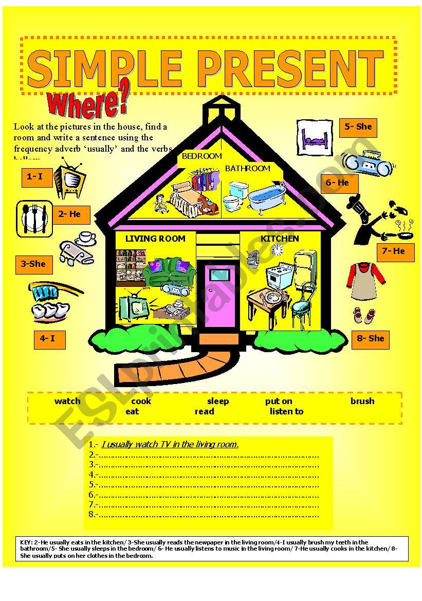 Simple present worksheet