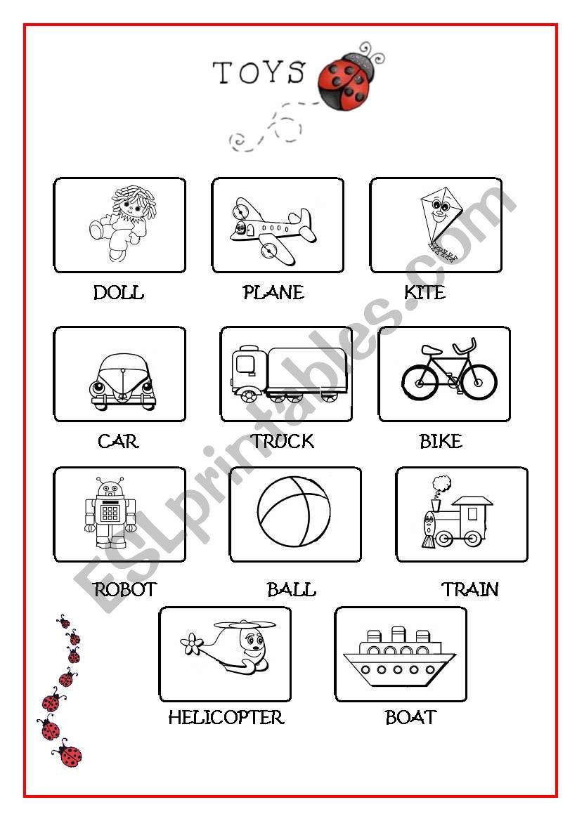 TOYS worksheet