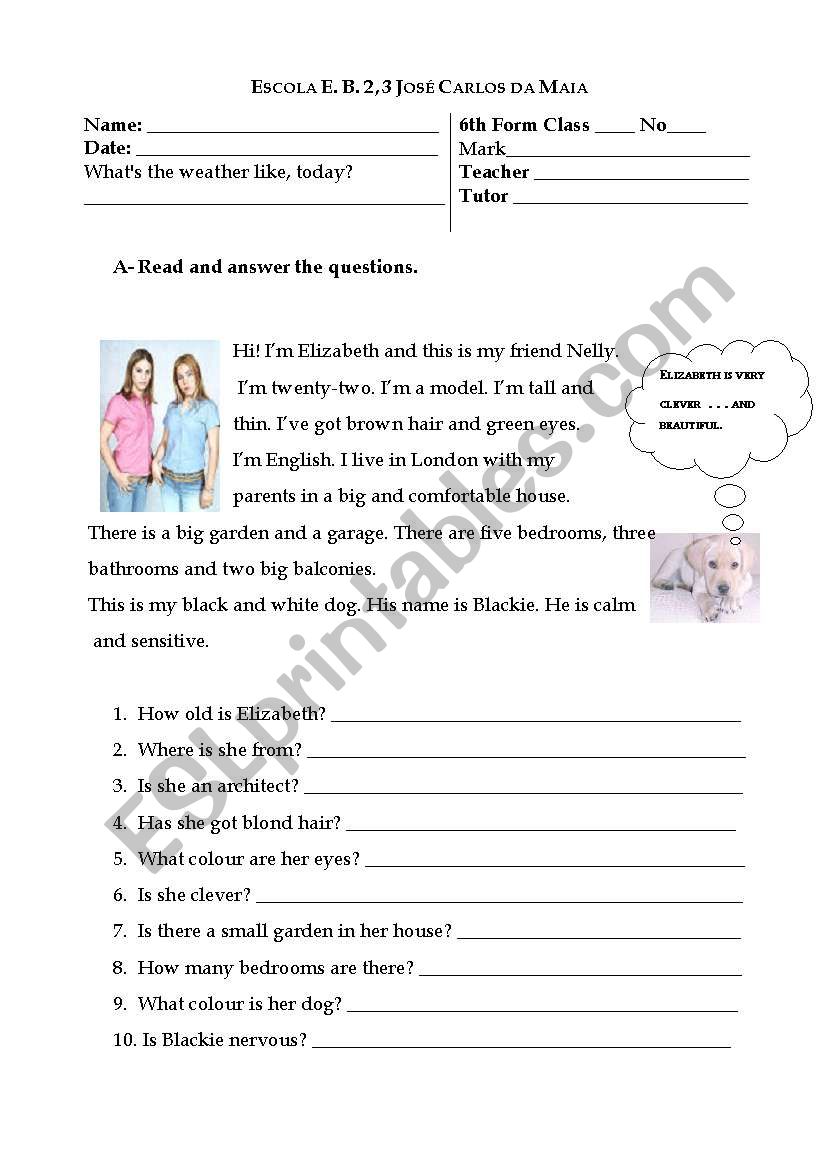 Test worksheet