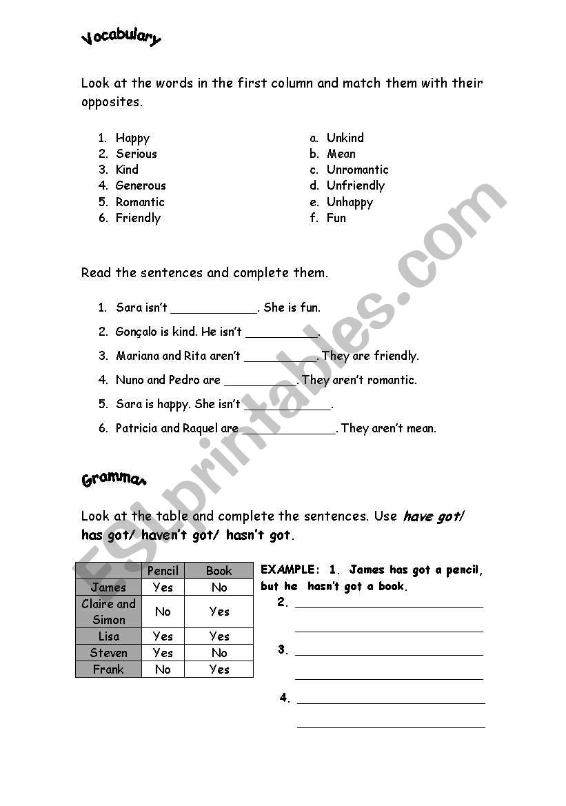 Present Simple worksheet