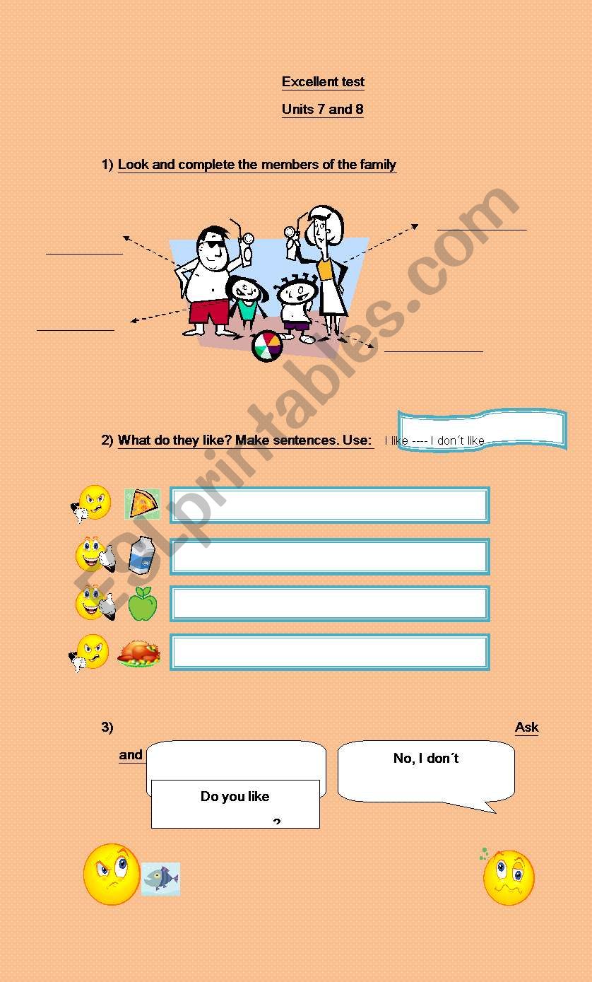 Do you like? worksheet