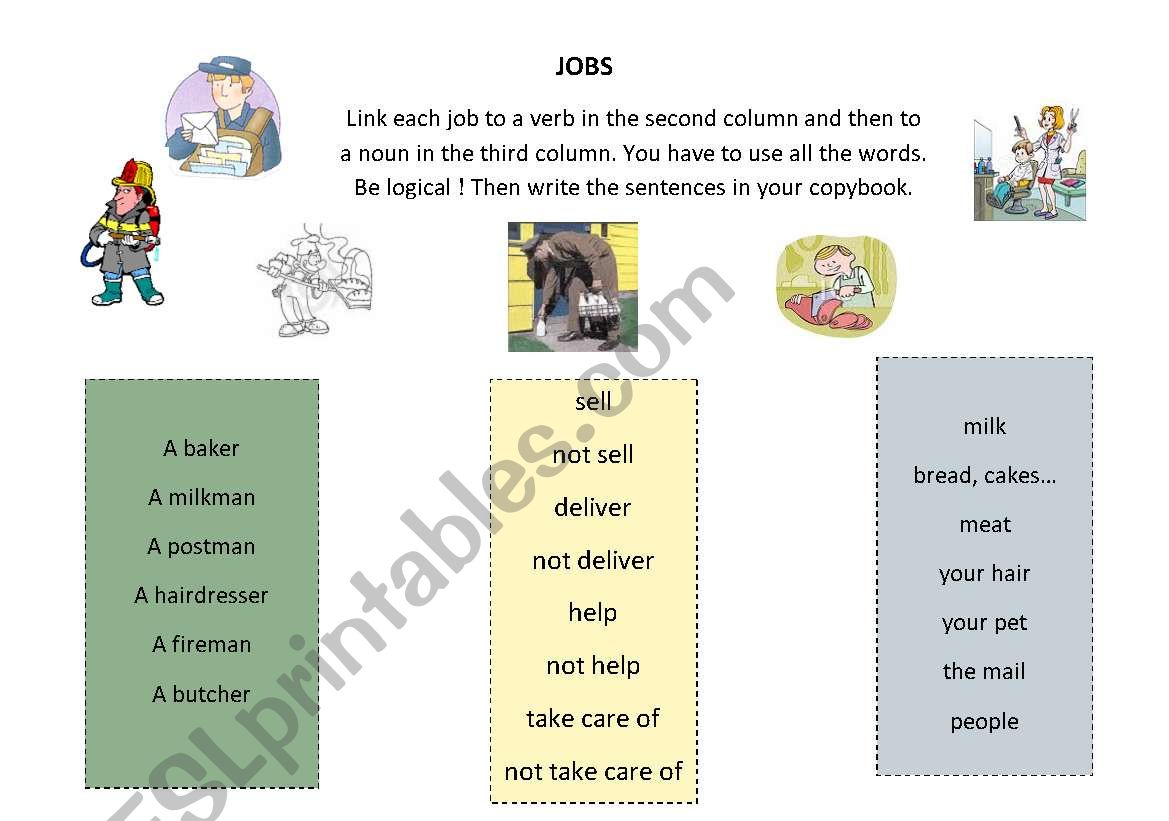JOBS worksheet