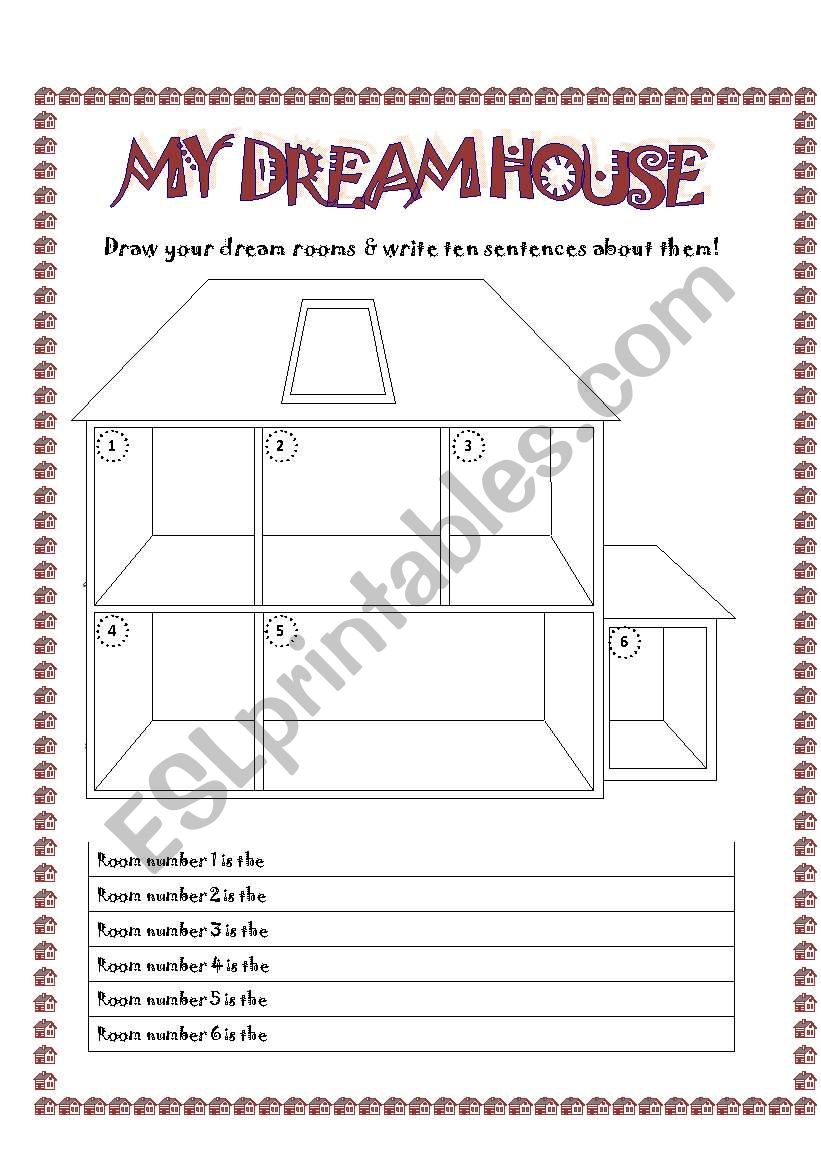 THE HOUSE worksheet