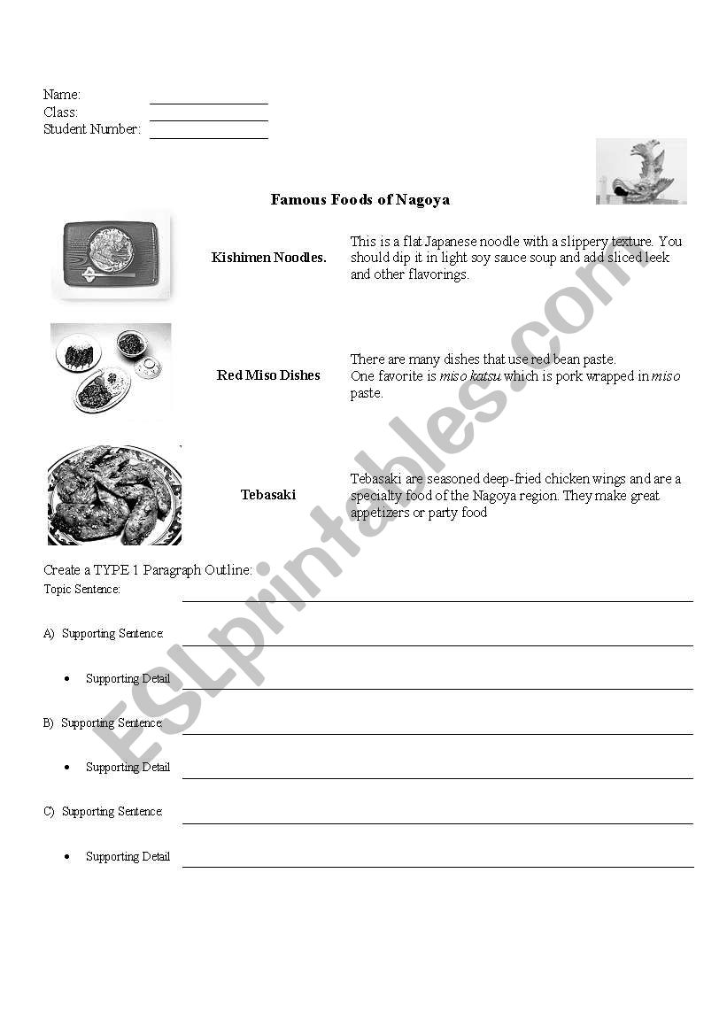 Introduction to Writing worksheet