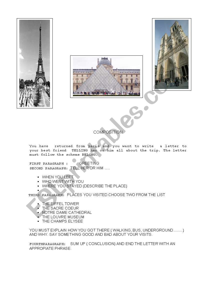 WRITING SKILLS worksheet