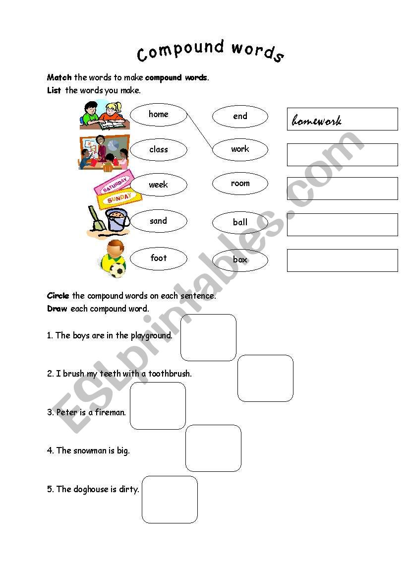 Compound Words worksheet