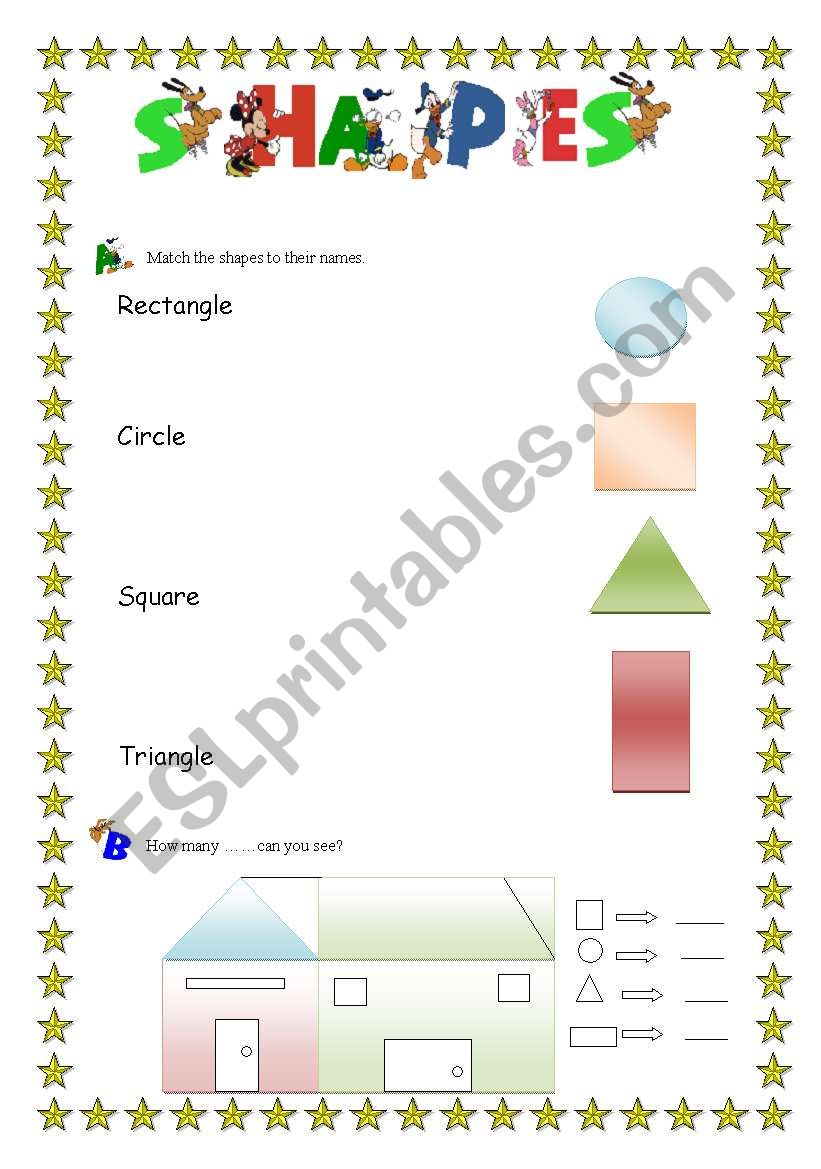 Shapes worksheet