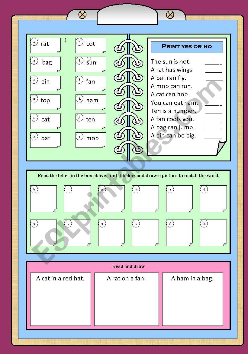 CVC Words worksheet