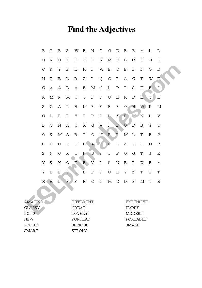 crossword worksheet