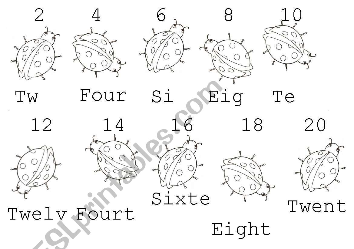 Counting by 2´s worksheet