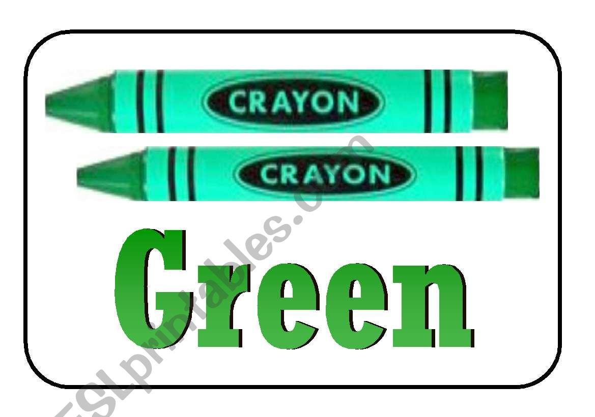 Crayon world worksheet