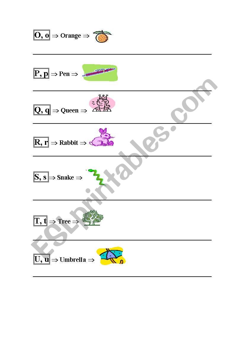 The Alphabet worksheet