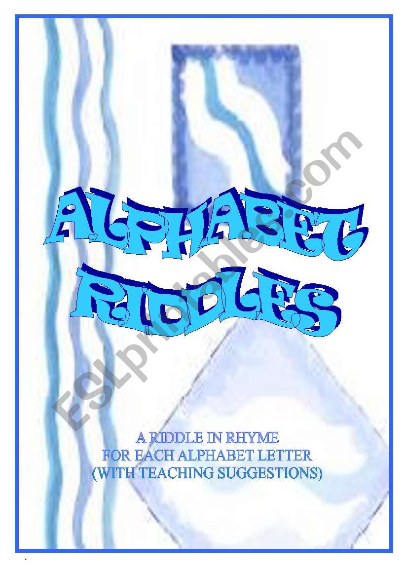 ALPHABET RIDDLES  worksheet