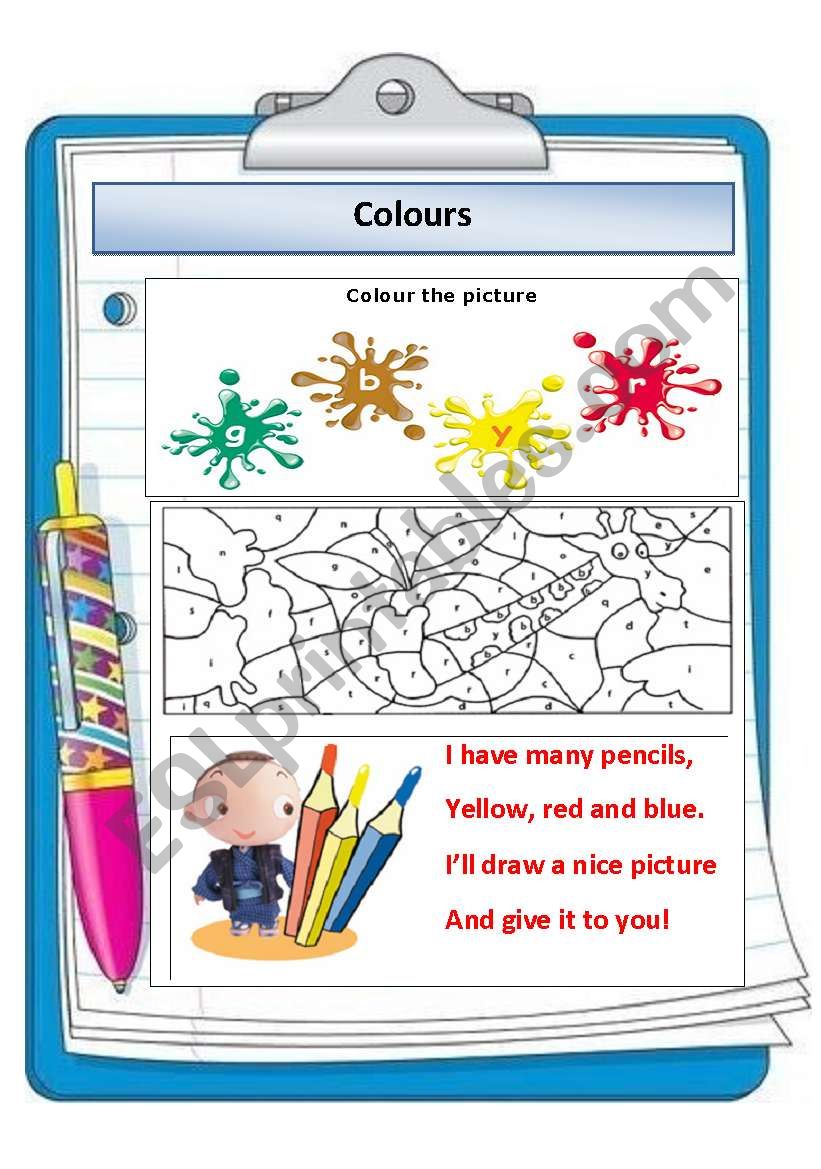 Colours. Johnny and Fluffy’s adventures. Part 2/2