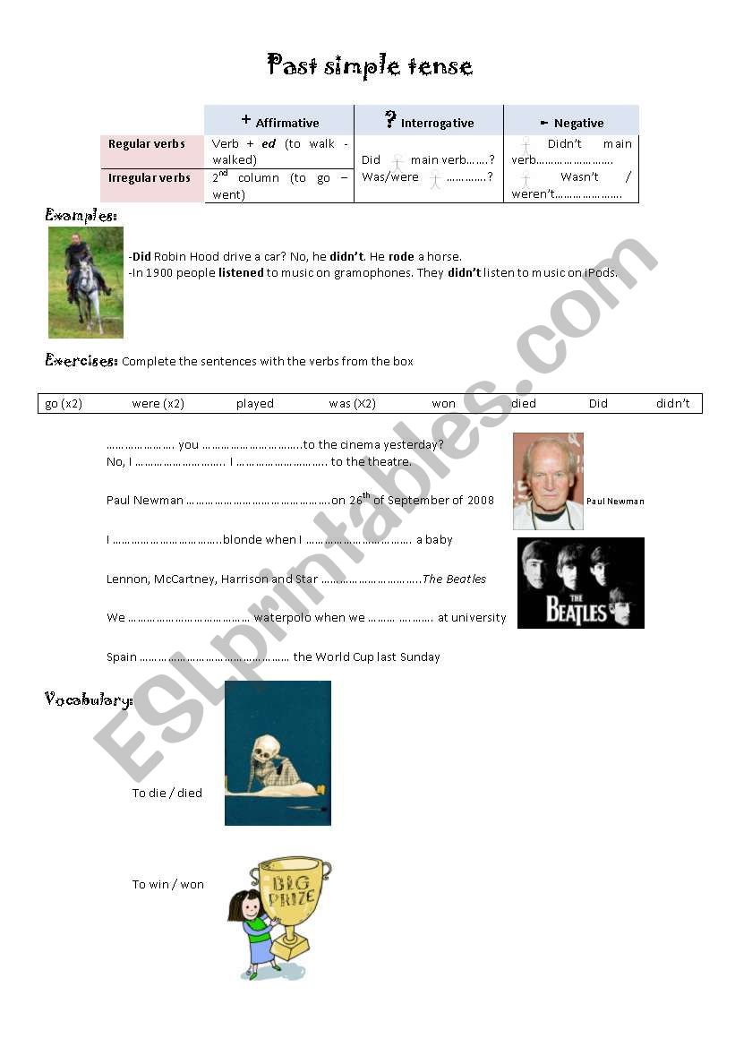 Past Simple worksheet