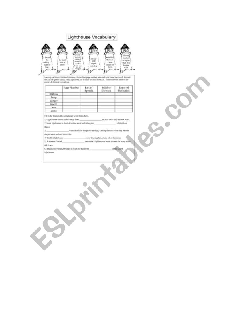 to complete worksheet