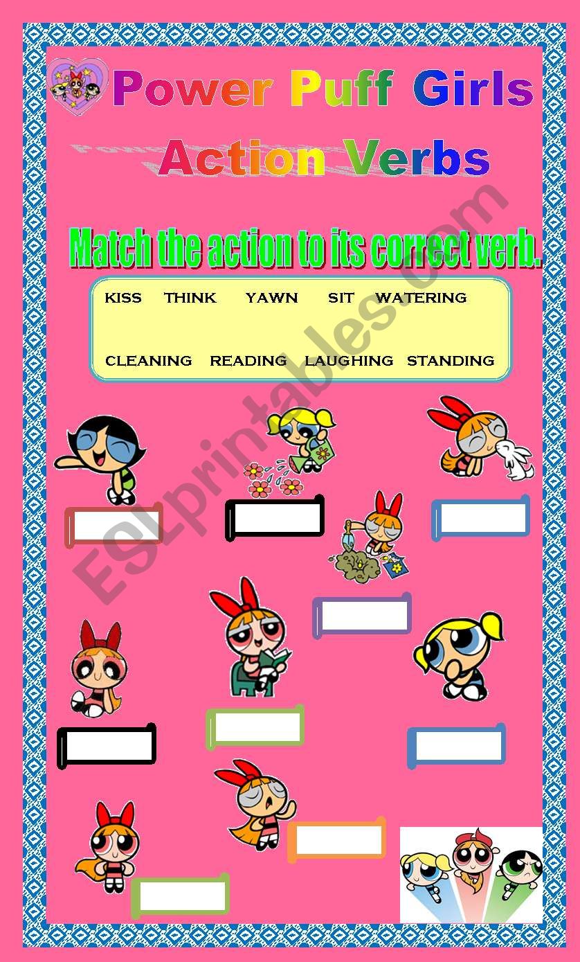 Action Verbs worksheet