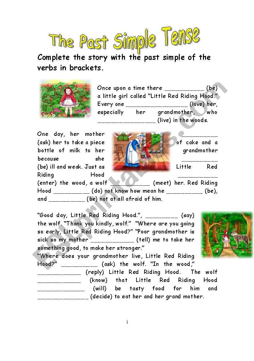 past simple tense worksheet