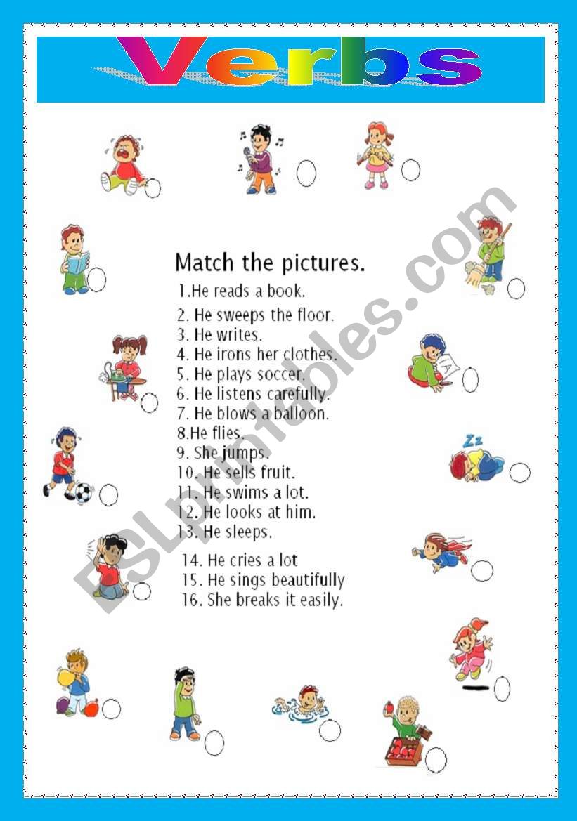 Verbs worksheet