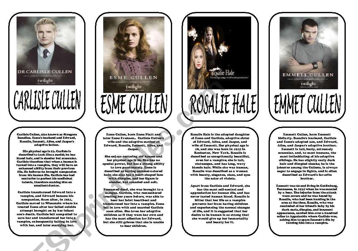 Twilight saga main characters part 2
