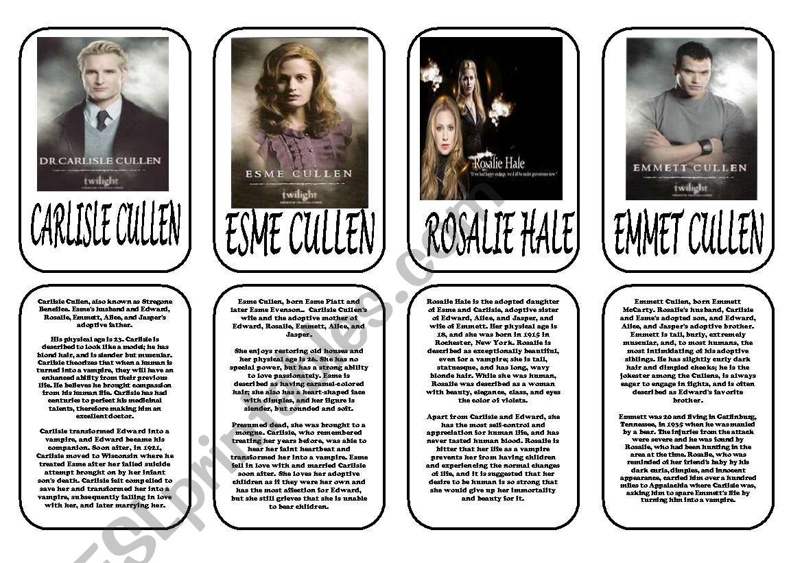 Twilight saga main characters part 2