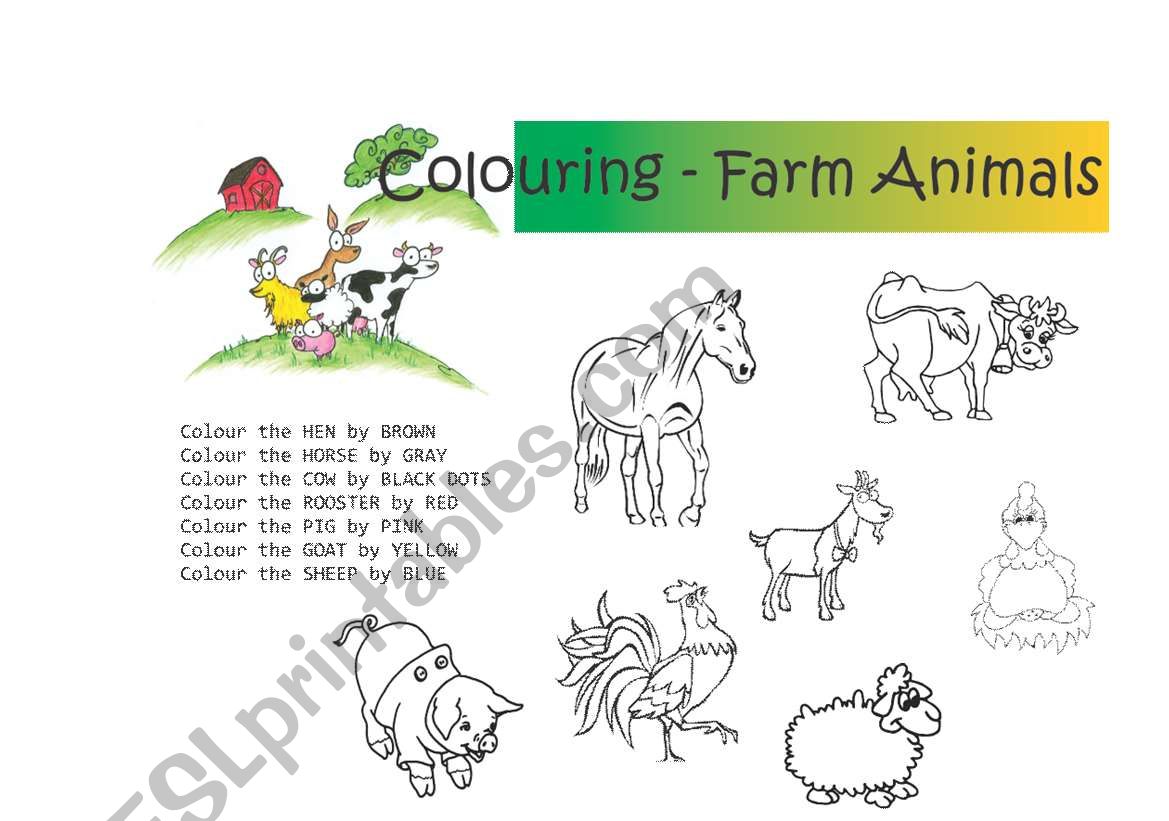 Farm Animals worksheet