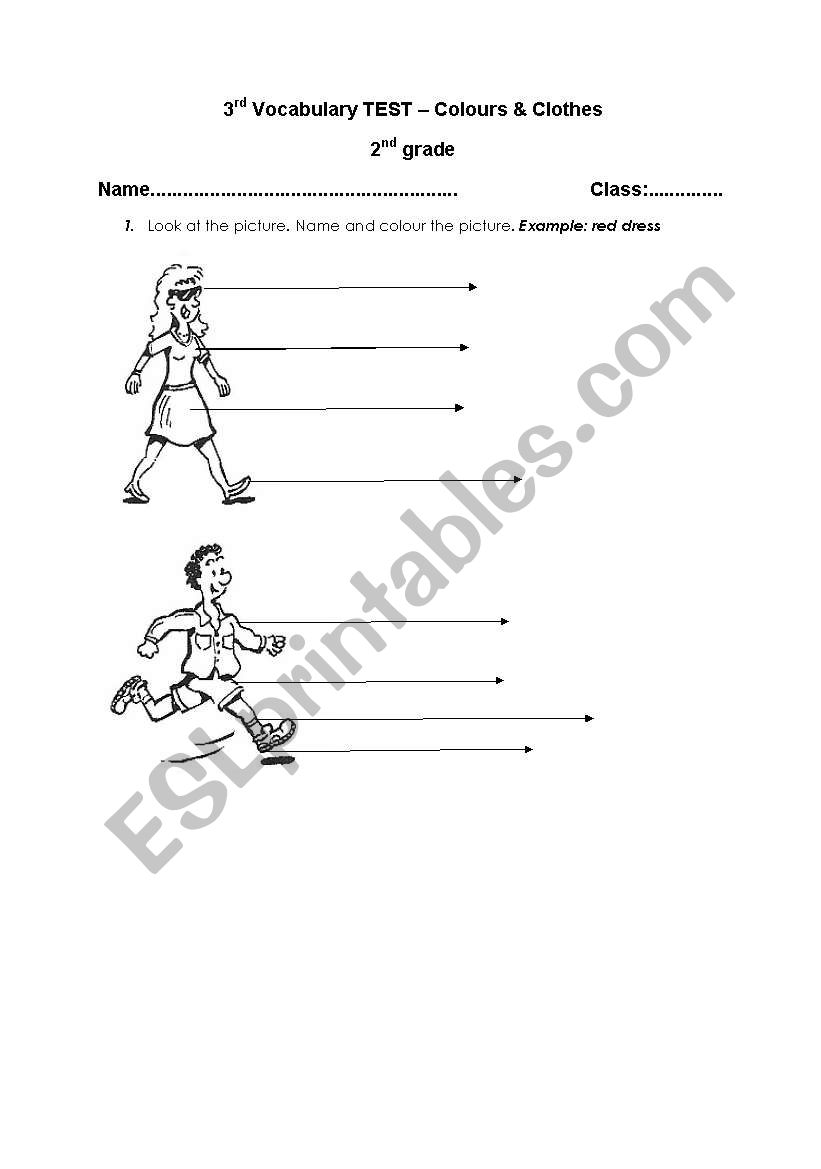 Clothes worksheet