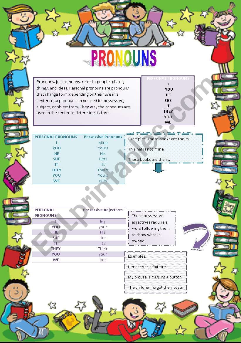 PRONOUNS worksheet