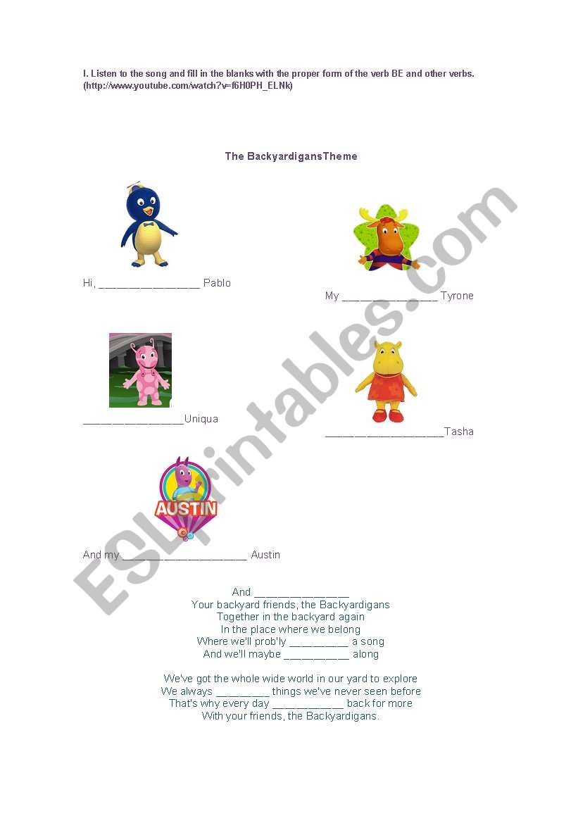 Listening for children worksheet