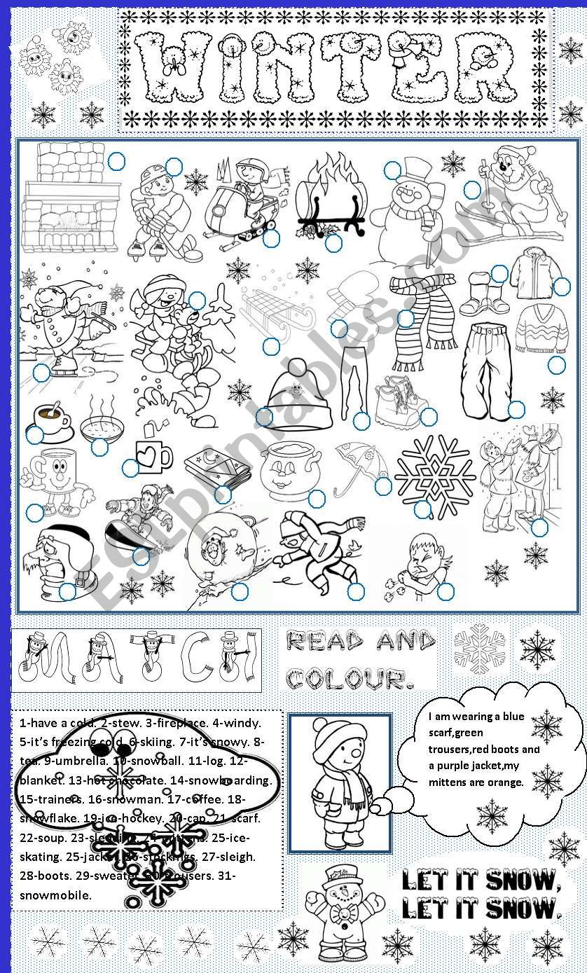 winter worksheet