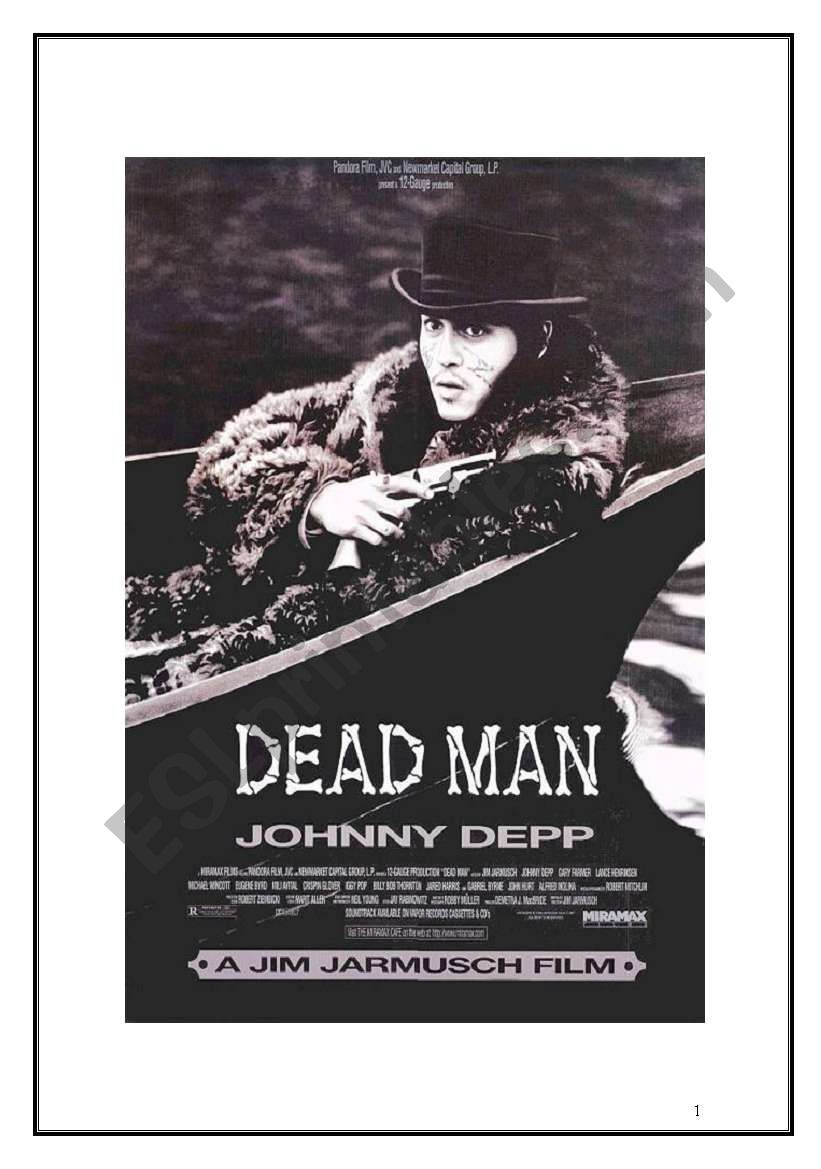 Dead Man by Jim Jarmusch - Close Viewing Exercise