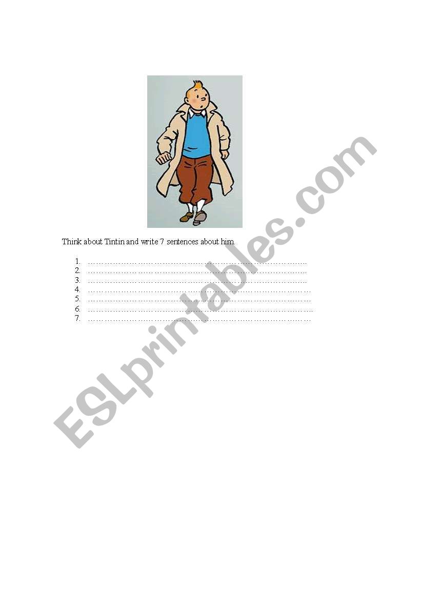 Describing people worksheet