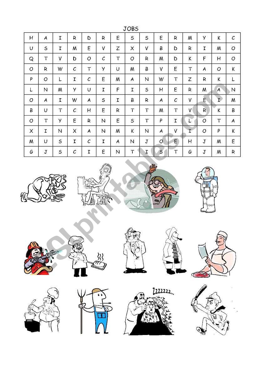 word search worksheet