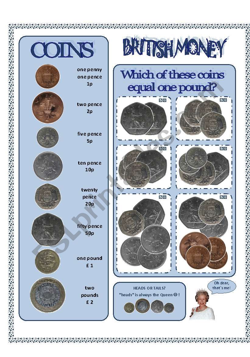 BRITISH MONEY - get to know the coins!