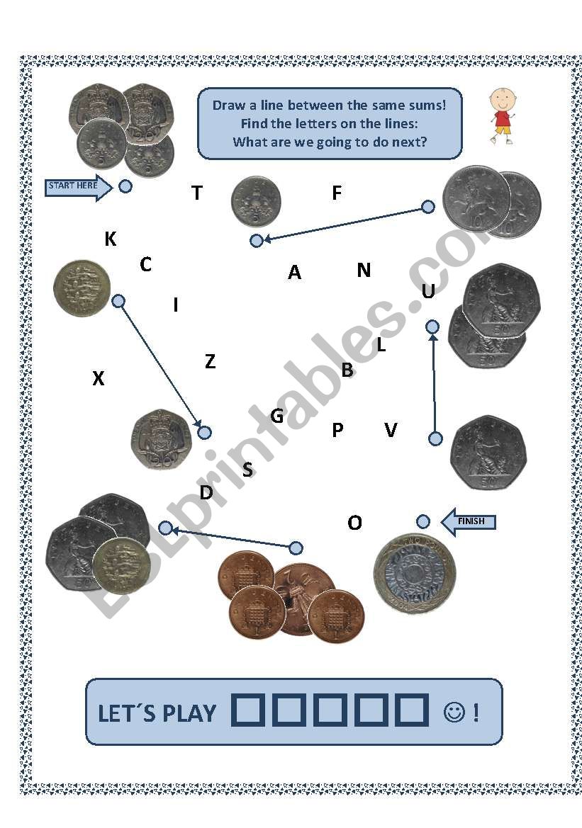 BRITISH MONEY - number 2 worksheet