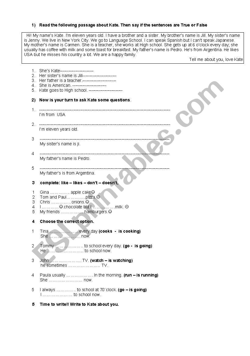 PERSONAL INFO AND SO worksheet