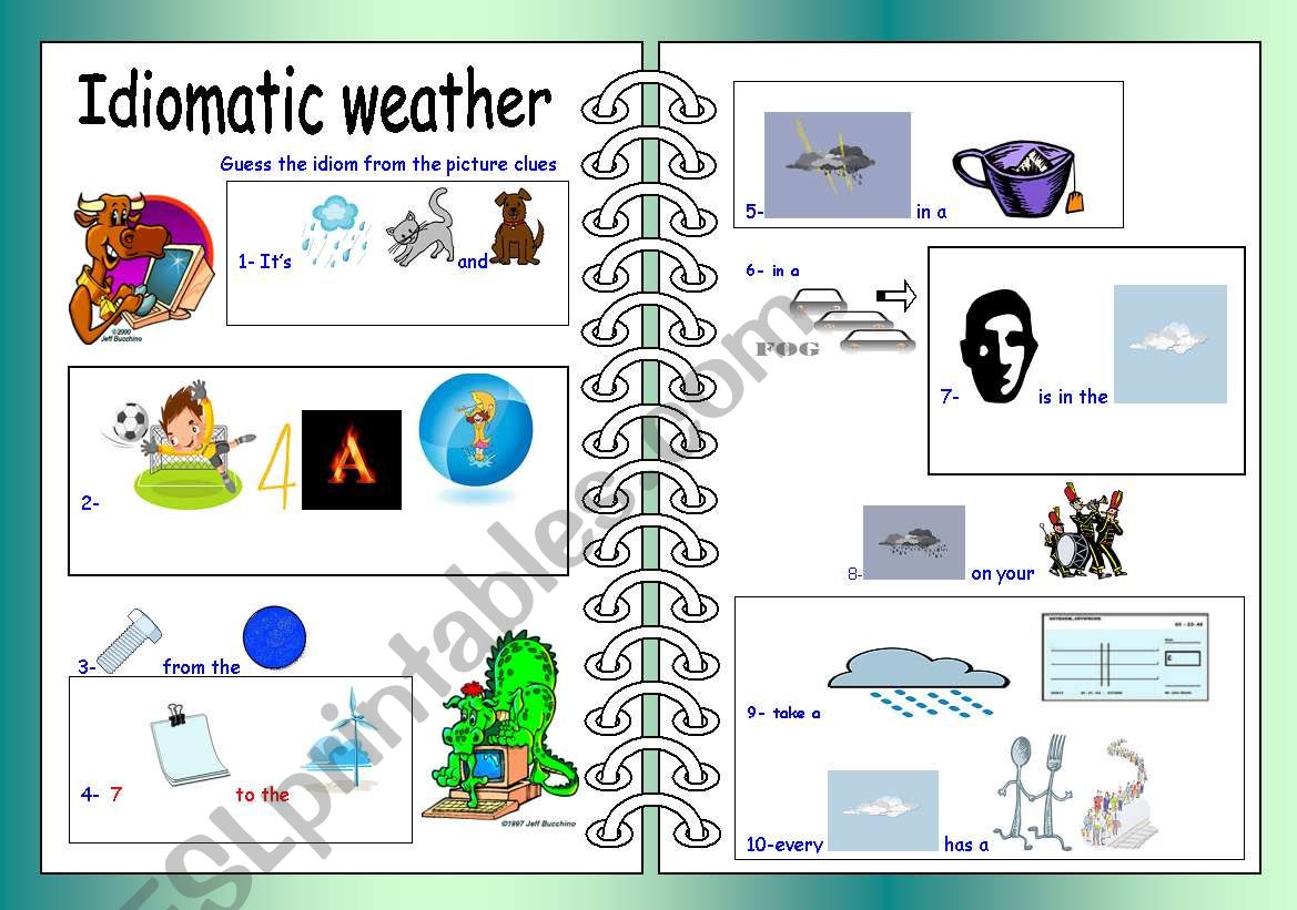 Idiomatic Weather worksheet