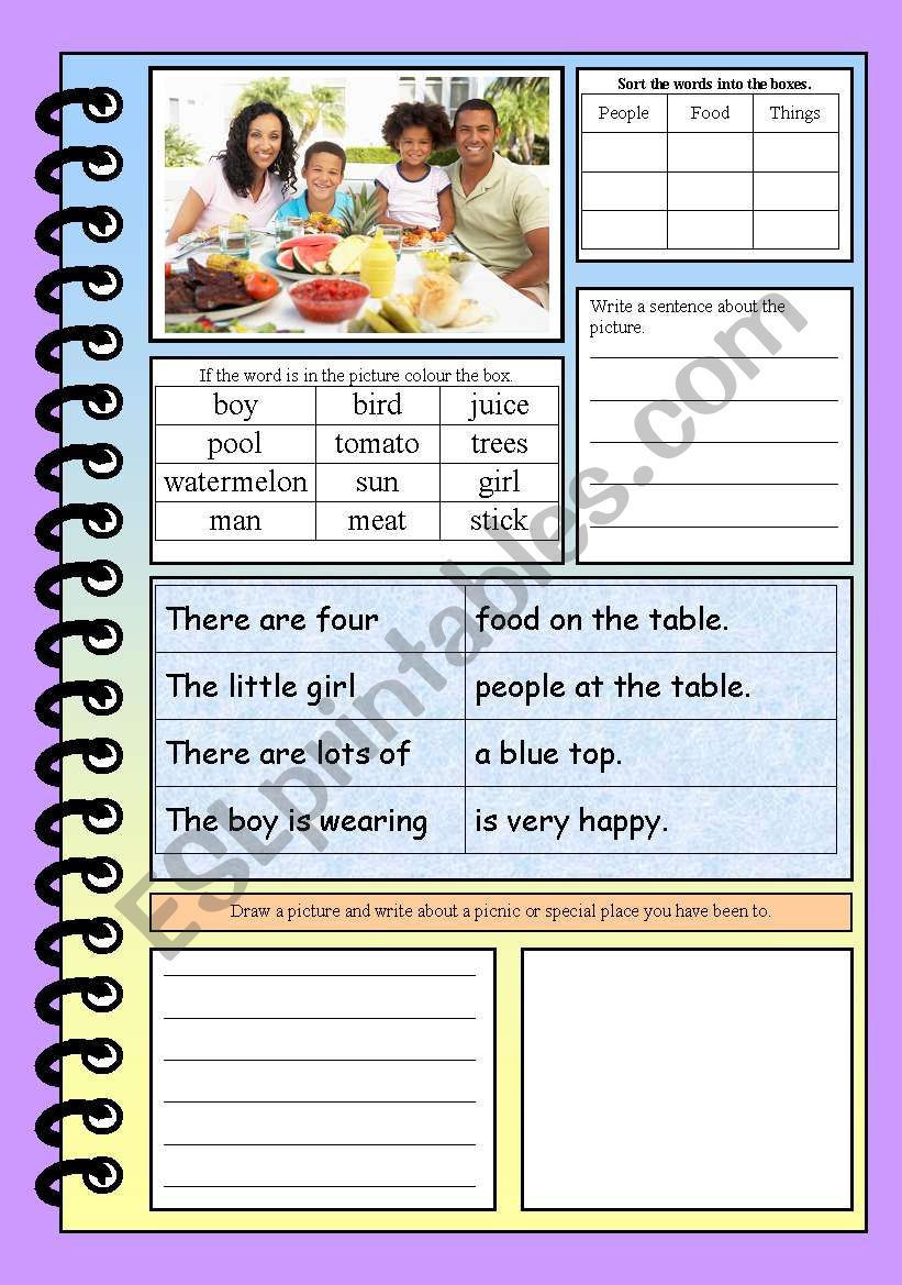 Working with words worksheet