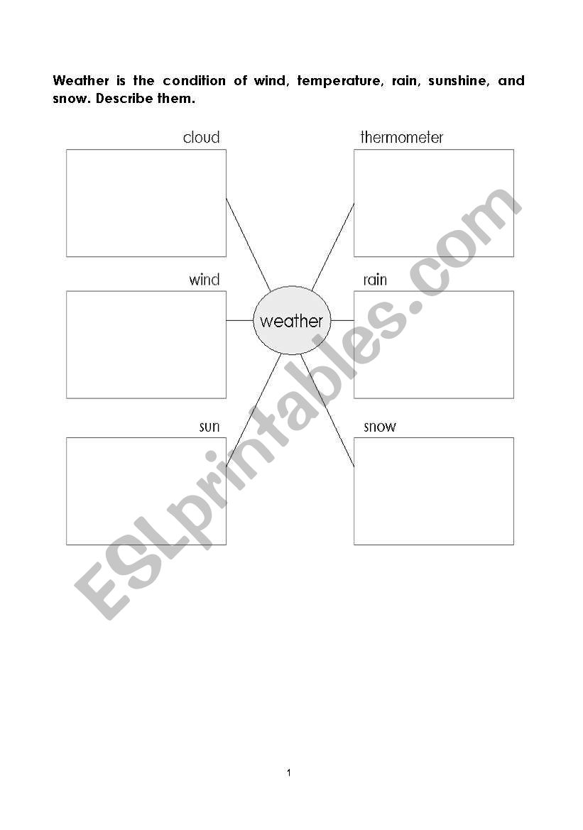 weather condition worksheet