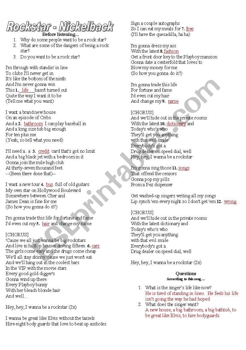 Nickelback visual data 5