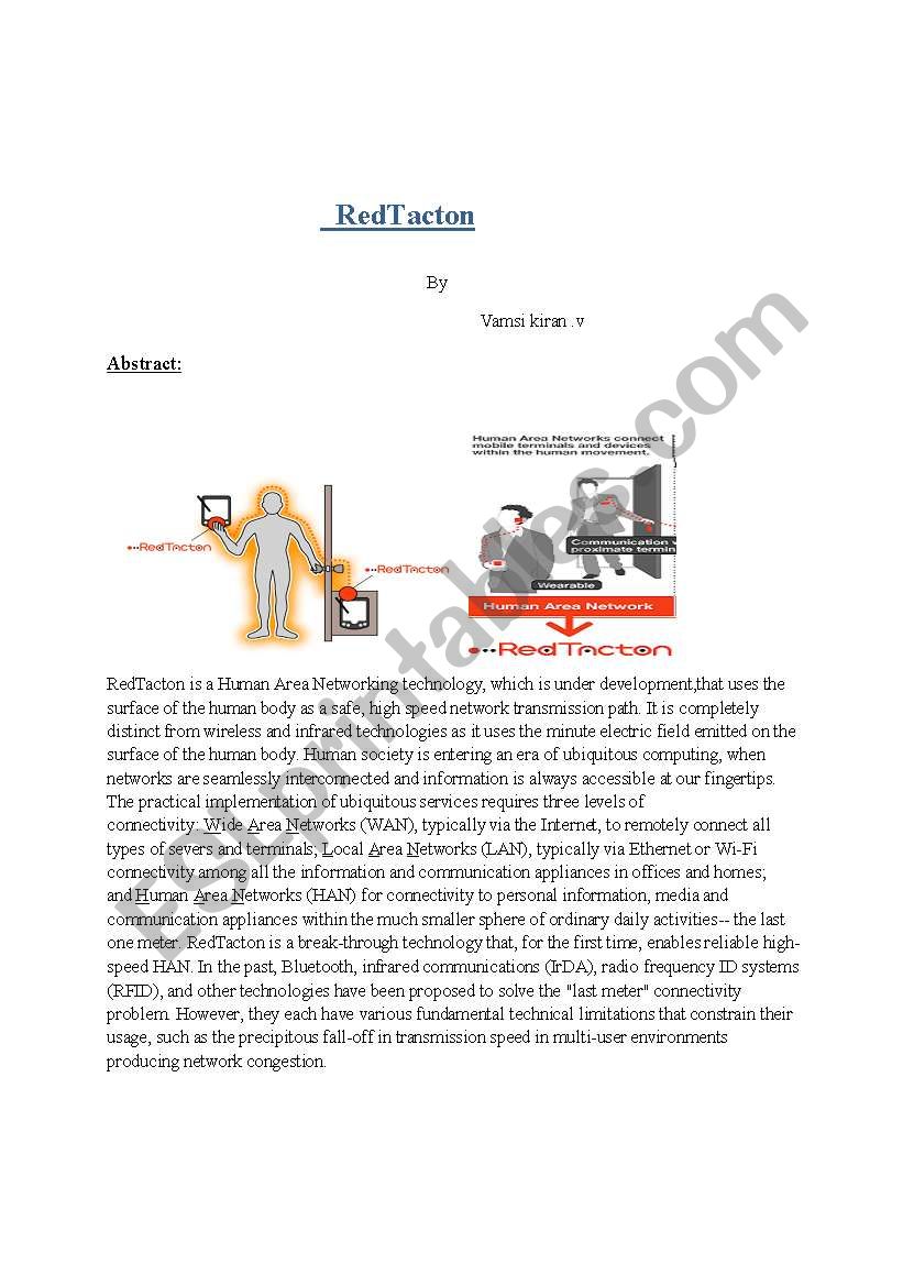 redtecton worksheet
