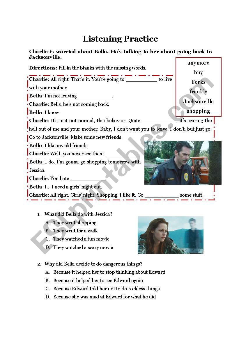 New Moon part3 worksheet