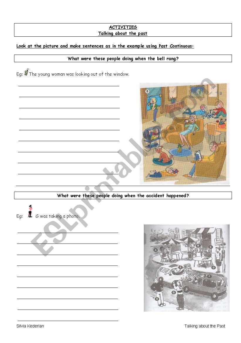 PAST CONTINUOUS PRACTICE worksheet