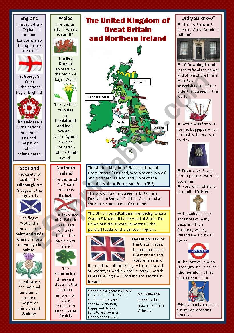 The UK worksheet