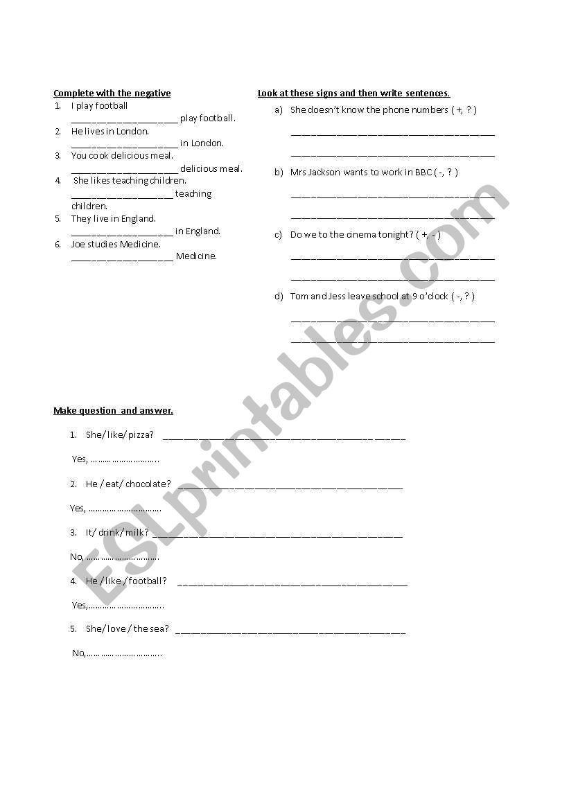 Past Simple worksheet