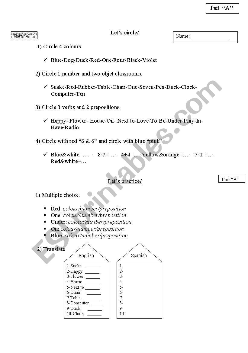 hello boy worksheet