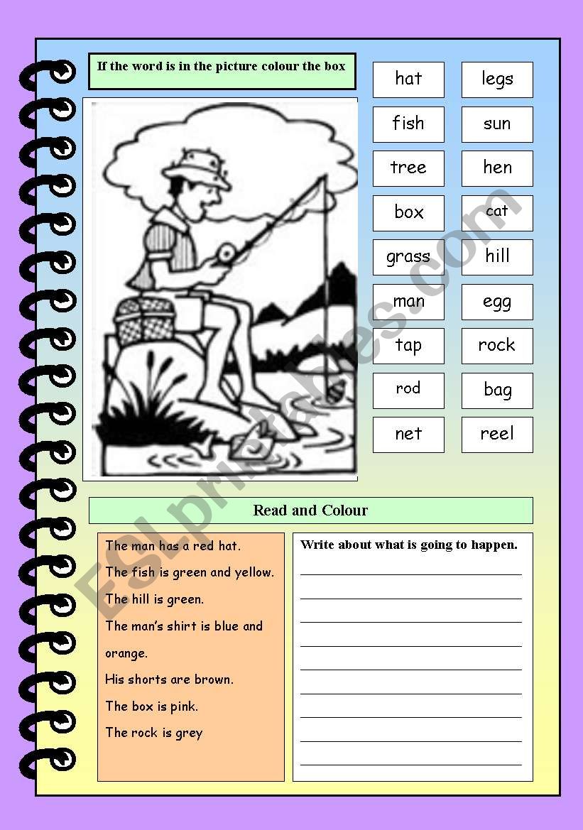 Fishing worksheet